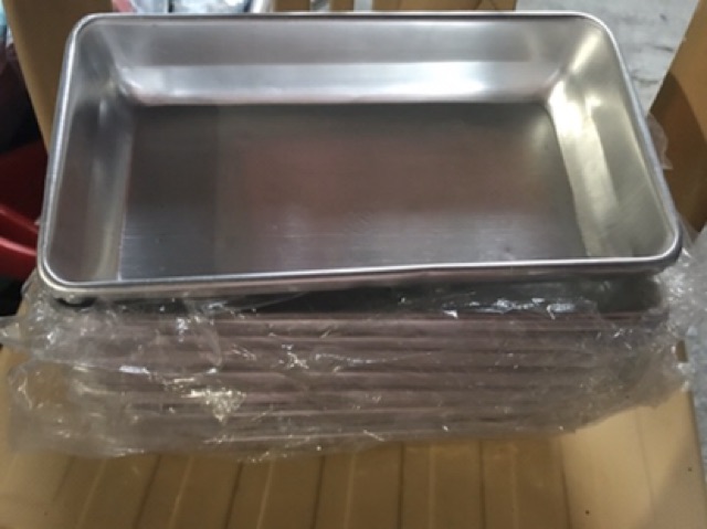 Khay nhôm làm đá cỡ lớn 26x15x4cm