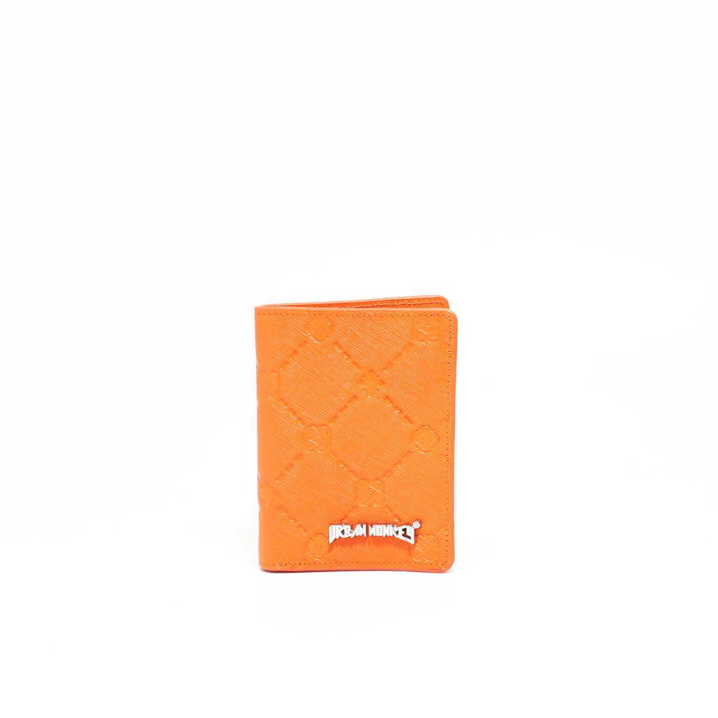 Ví Ngắn Da URBAN MONKEY LOLIPOP Màu Cam Logo Nối Bật