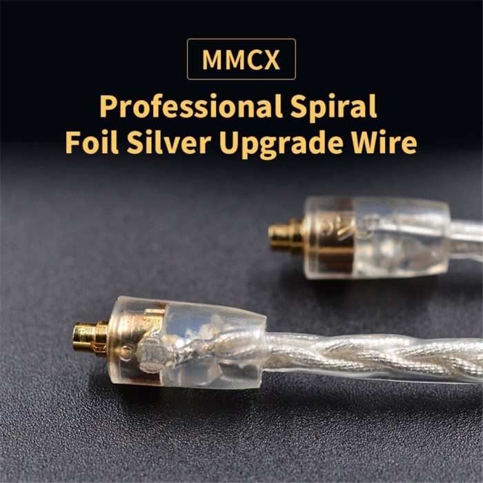 Dây cáp AUDIO KZ MMCX EARPHONE SILVER tấm đĩa AS10 ZS10 ZST ES3 ED12 ZS6