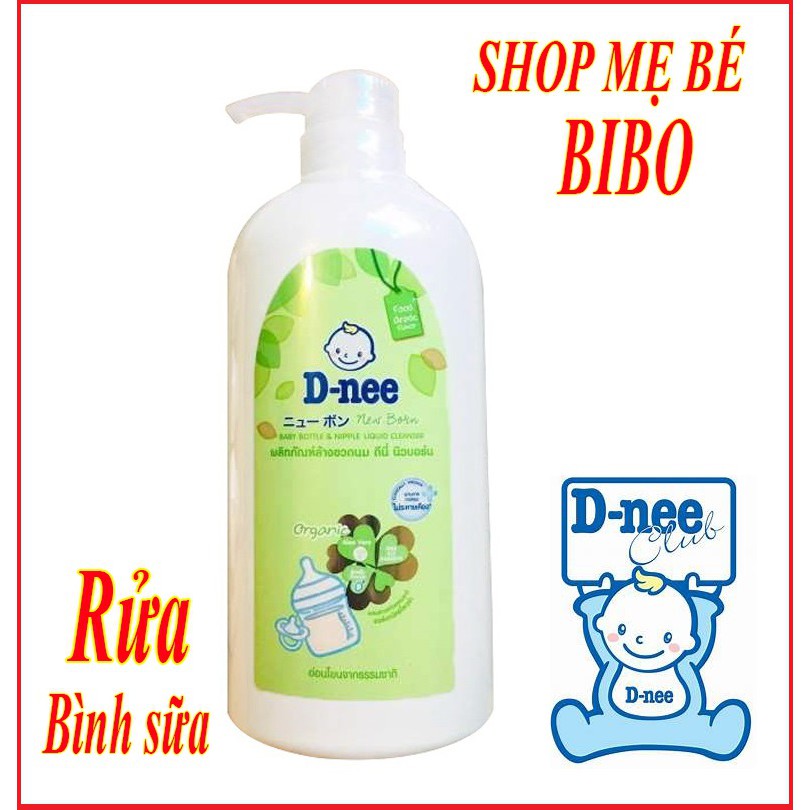 Nước rửa bình sữa cho bé dạng chai Dnee 620ml