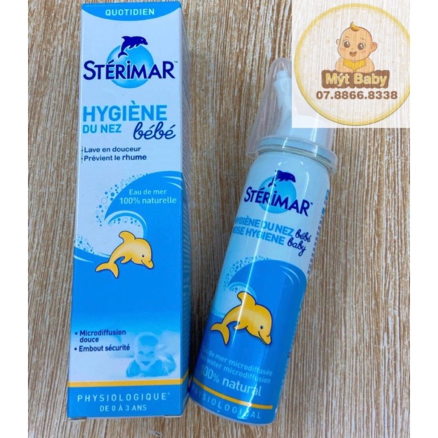 Xịt Mũi Sterimar Baby vệ sinh hằng ngày cho bé (Mẫu mới)