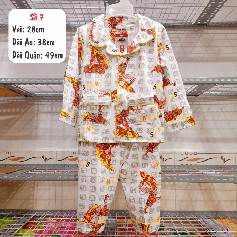 [Thanh lý hàng trưng bày] Đồ Bộ Pijama Dài Tay Cho Bé