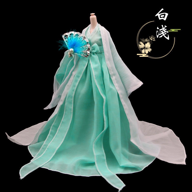 Trang Phục Hóa Trang Búp Bê Ye Luoli 29cm Màu Trắng Nhạt Phong Cách Hoàng Gia Cổ Điển Hoàng Gia Rắn Concubine Phụ Kiện Trang Phục 8.4