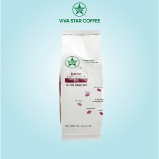 DARK 1 - Cà phê rang xay Truyền Thống Viva Star Coffee gói 500gr, 1000gr: Culi Robusta rang ĐẬM