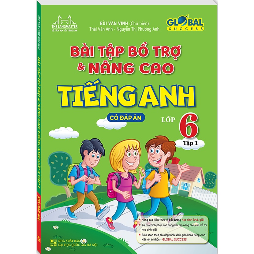 Sách - Bài Tập Bổ Trợ &amp; Nâng Cao Tiếng Anh Lớp 6 (Tập 1 ) có đáp án