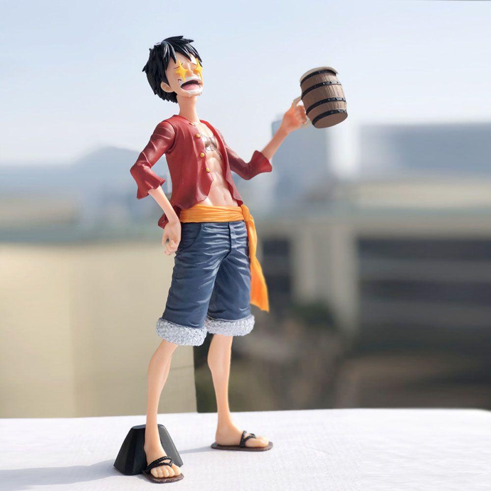 REBUY1 Mô Hình Nhân Vật Luffy Monkey D Luffy Mắt Ngôi Sao Mặt Cười Trang Trí