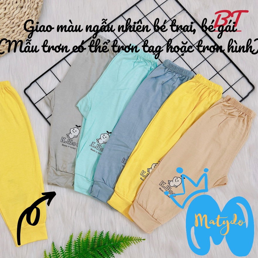 Quần dài sơ sinh bé trai bé gái mùa hè đông giá rẻ quần chục cho bé VT màu trơn QDSS04