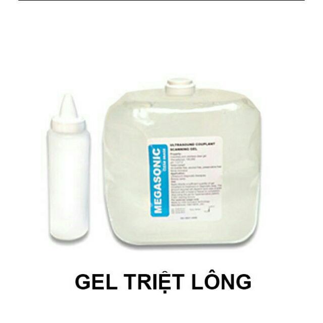 Gel triệt lông Megasonic can 5lit