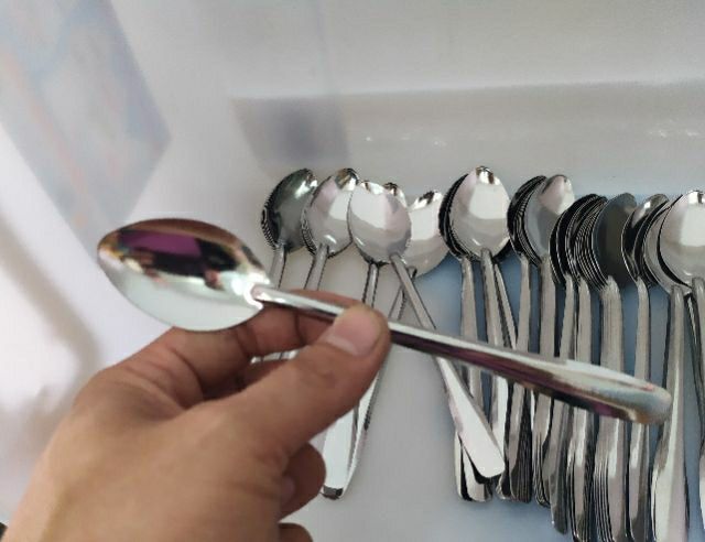 10 muông inox size pha cafe đá.