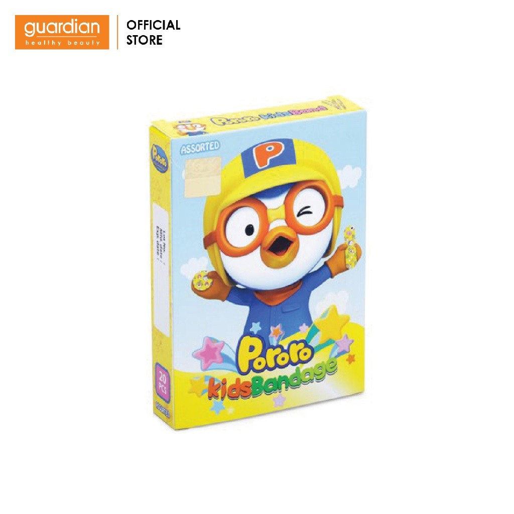 Băng keo cá nhân Kids Band Pororo Young Chemical (4 size – 20 miếng/hộp)