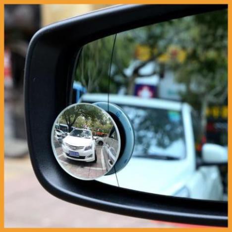 Bộ 2 gương cầu lồi gắn kính chiếu hậu ô tô tăng độ quan sát an toàn xoay 360 xóa điểm mù - Vạn Dặm Bình An