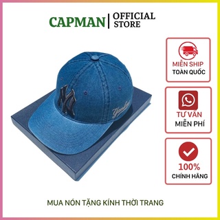 ( Ảnh thật) Nón jean bụi NY cao cấp - Mũ Lưỡi Trai NY JEAN/ Nón jean bụi cực đẹp Freesize Full Hộp Cho Nam Nữ
