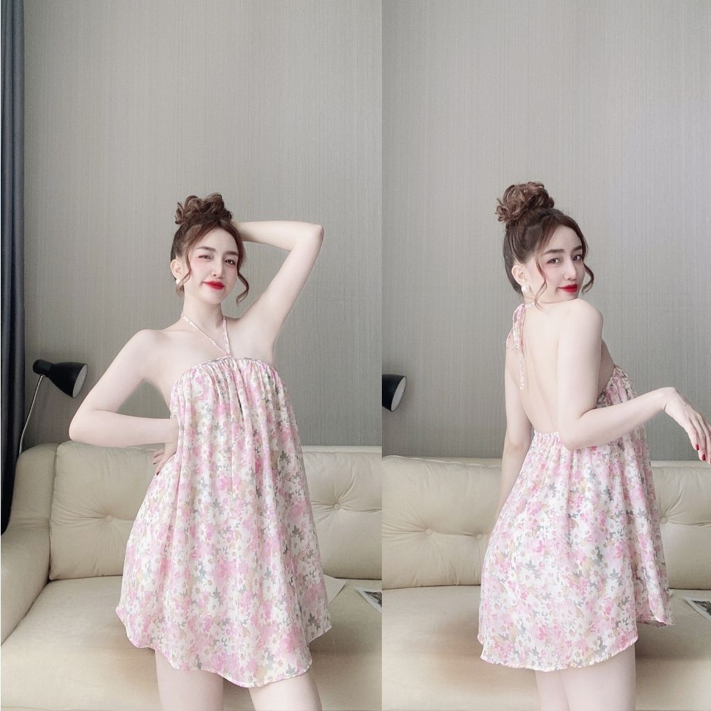 Váy ngủ sexy ❣️FREE SHIP❣️ Đầm ngủ sexy Chất Siêu Mát Dáng Siêu Xinh &lt;65kg
