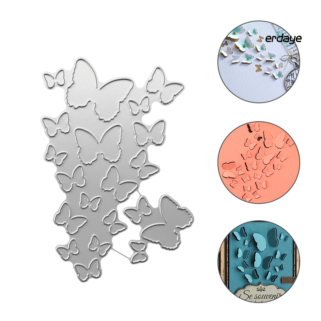 Khuôn cắt giấy làm từ kim loại hình bướm thời trang trang trang trí Scrapbook