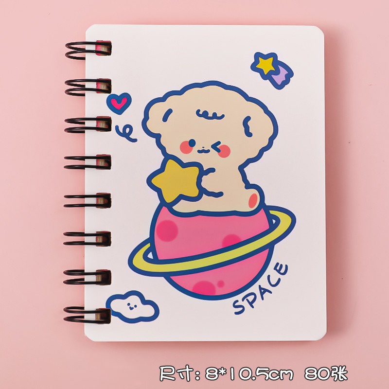 Sổ Ghi Chú Mini 80 Trang Kẻ Ngang Chống Lóa Kiểu Dáng Dễ Thương Xinh Xắn