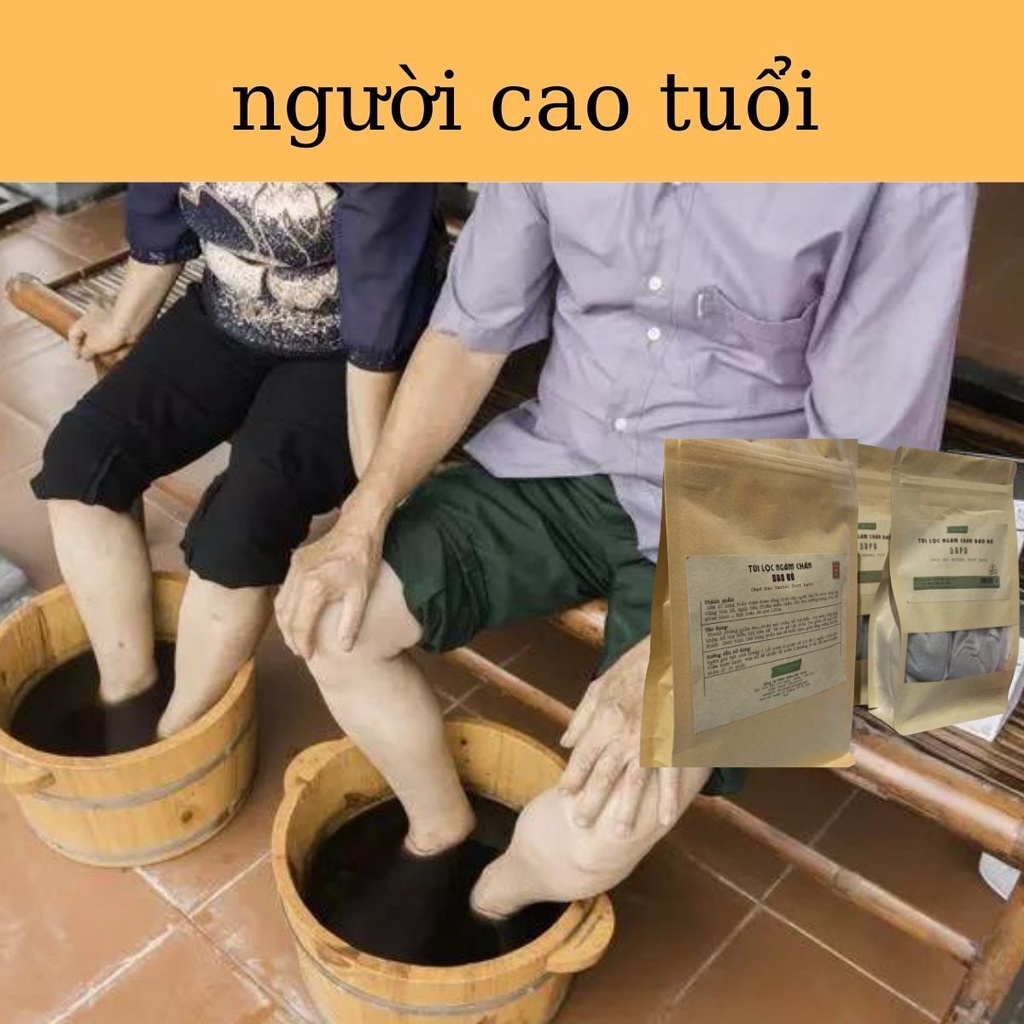 Thảo Dược ngâm chân loại bỏ đau nhức xương,khớp,cơ, mât ngủ của người Dao Đỏ Dược Liệu túi lọc-Sapa Herbal