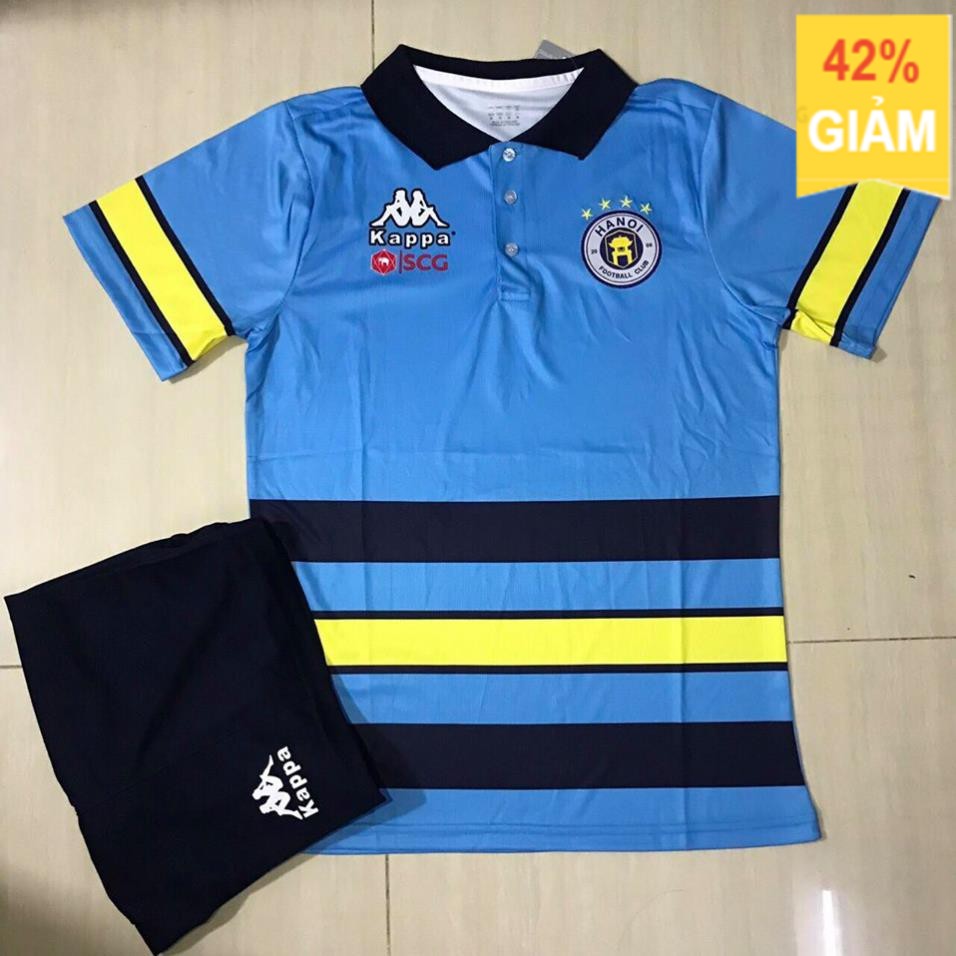 Bộ áo Polo Hà Nội T&T (4 màu) (Có hỗ trợ in ấn tên, số, FC theo yêu cầu) bán chạy . . . * ! '