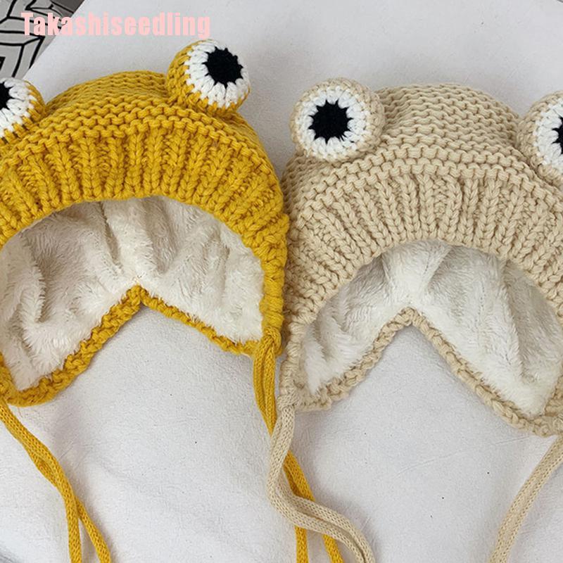 Mũ Len Hình Chú Ếch Hoạt Hình Dễ Thương