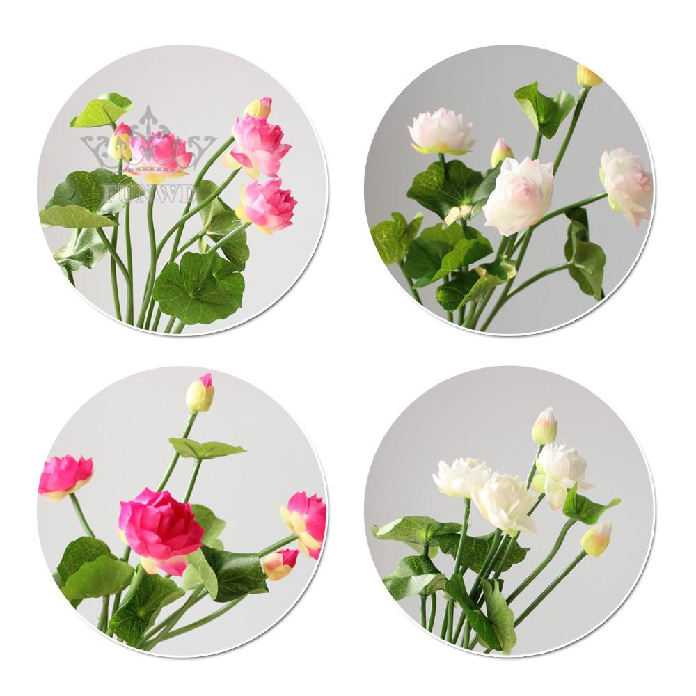 Bó cây hoa sen giả mini dùng để trang trí nhà cửa đám cưới