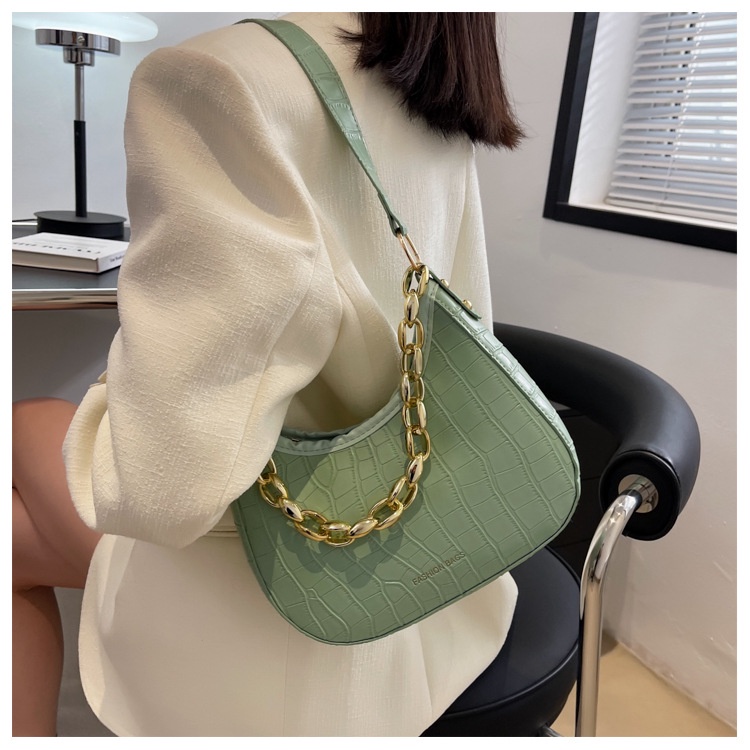 Túi Đeo Vai/Đeo Vai Màu Trơn Mẫu Mới 2022 Sức Chứa Lớn Cho Nữ