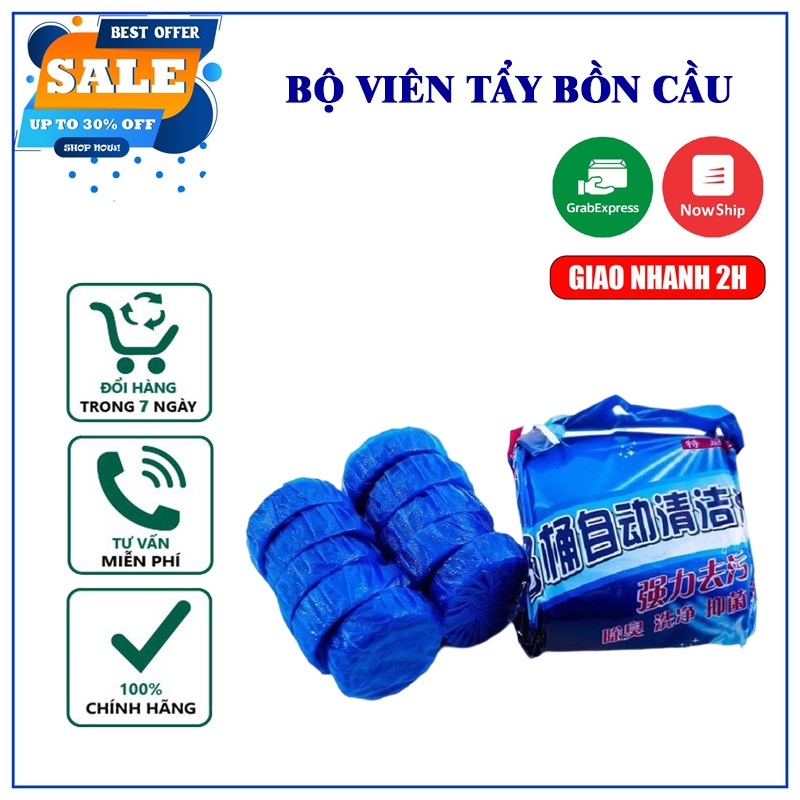 Bộ 10 viên tẩy bồn cầu diệt khuẩn