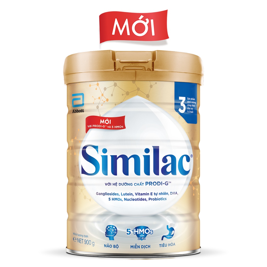 Sữa Bột Abbott Similac 3 - HMO (MẪU MỚI) (900g)