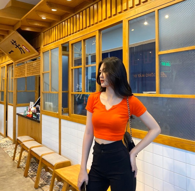 ÁO V NECK CROPTOP | BigBuy360 - bigbuy360.vn