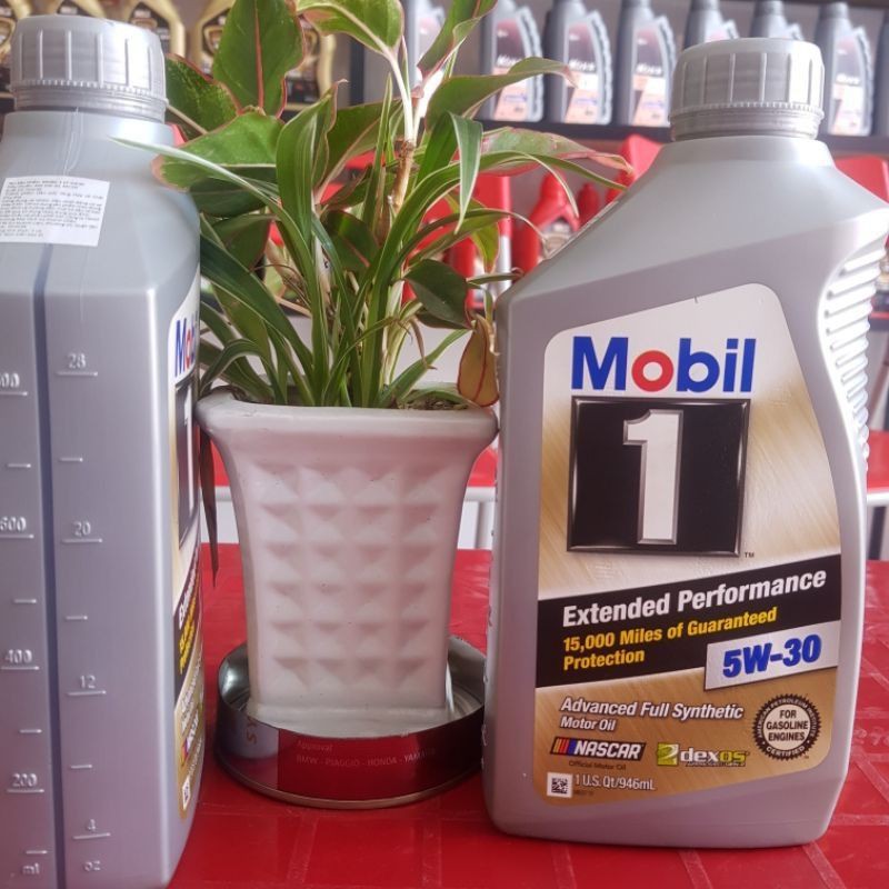 Nhớt Mobil 1 Gold 5w30 1000ml Fully Synthetic tổng hợp xe tay ga