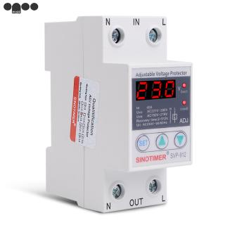 220V Adjustable Automatic Reconnect Device Over Under Voltage Relay Protector Switch