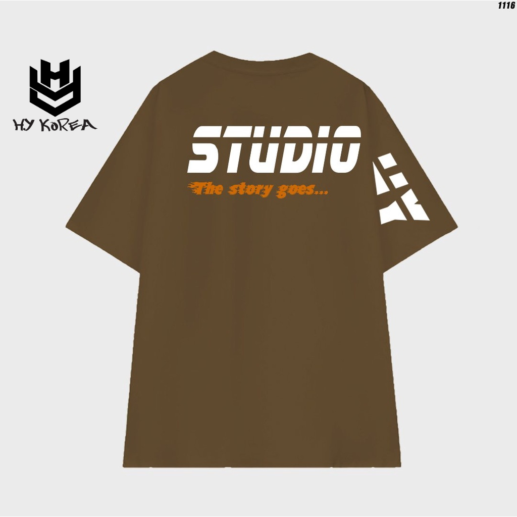 Áo Thun Form Rộng Tay Lỡ Cotton 100 HY STUDIO Story 1116