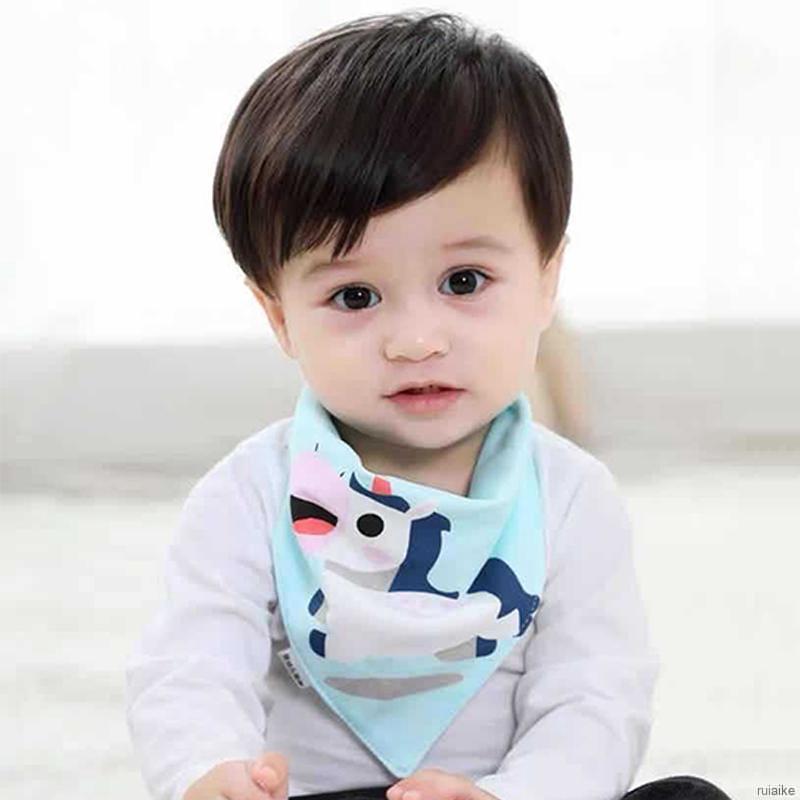 Yếm Ăn Cotton Hình Tam Giác Dễ Thương Cho Bé