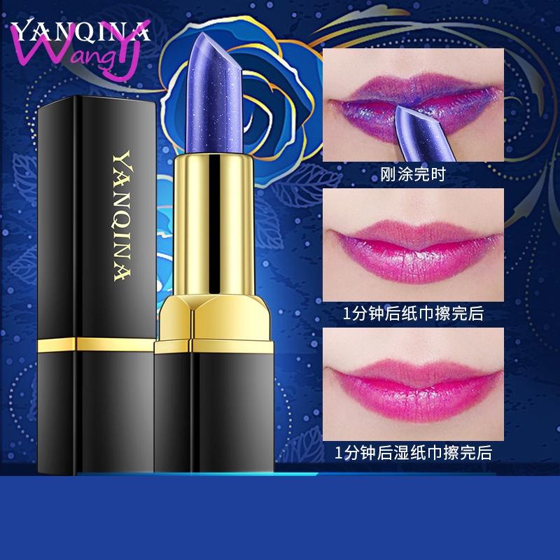 Son Môi Yanqina Đổi Màu Theo Nhiệt Độ Blue Rose 3.2g Lâu Trôi, Lên Màu Tự Nhiên
