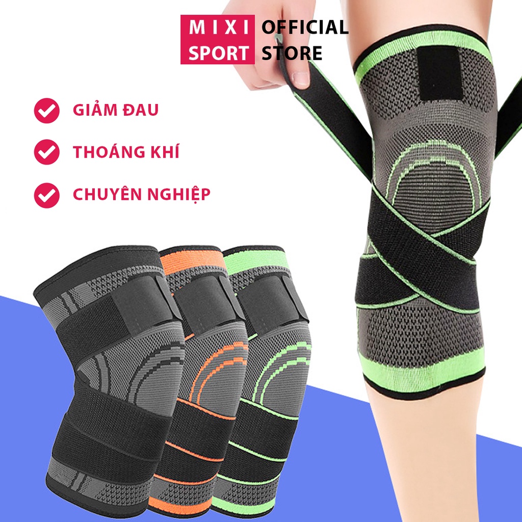 Đai Quấn Bảo Vệ Đầu Gối Co Giãn Cố Định Đầu Gối, Chống Sốc Giảm Áp Lực Khi Chơi Thể Thao