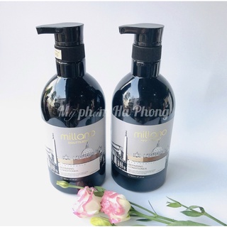 [Chính hãng] Dầu Cặp Gội Xả Thảo Dược Siêu Mượt Millano 500ml x2