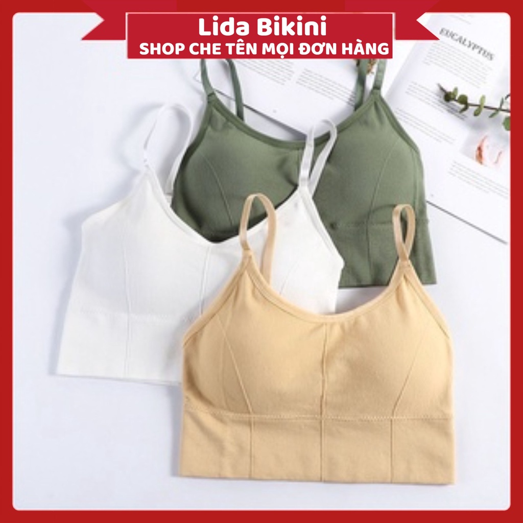 Áo Ngực Nữ - Áo Bra Nữ gân tăm không gọng nâng ngực gợi cảm cao cấp DAN STORE MÃ 646