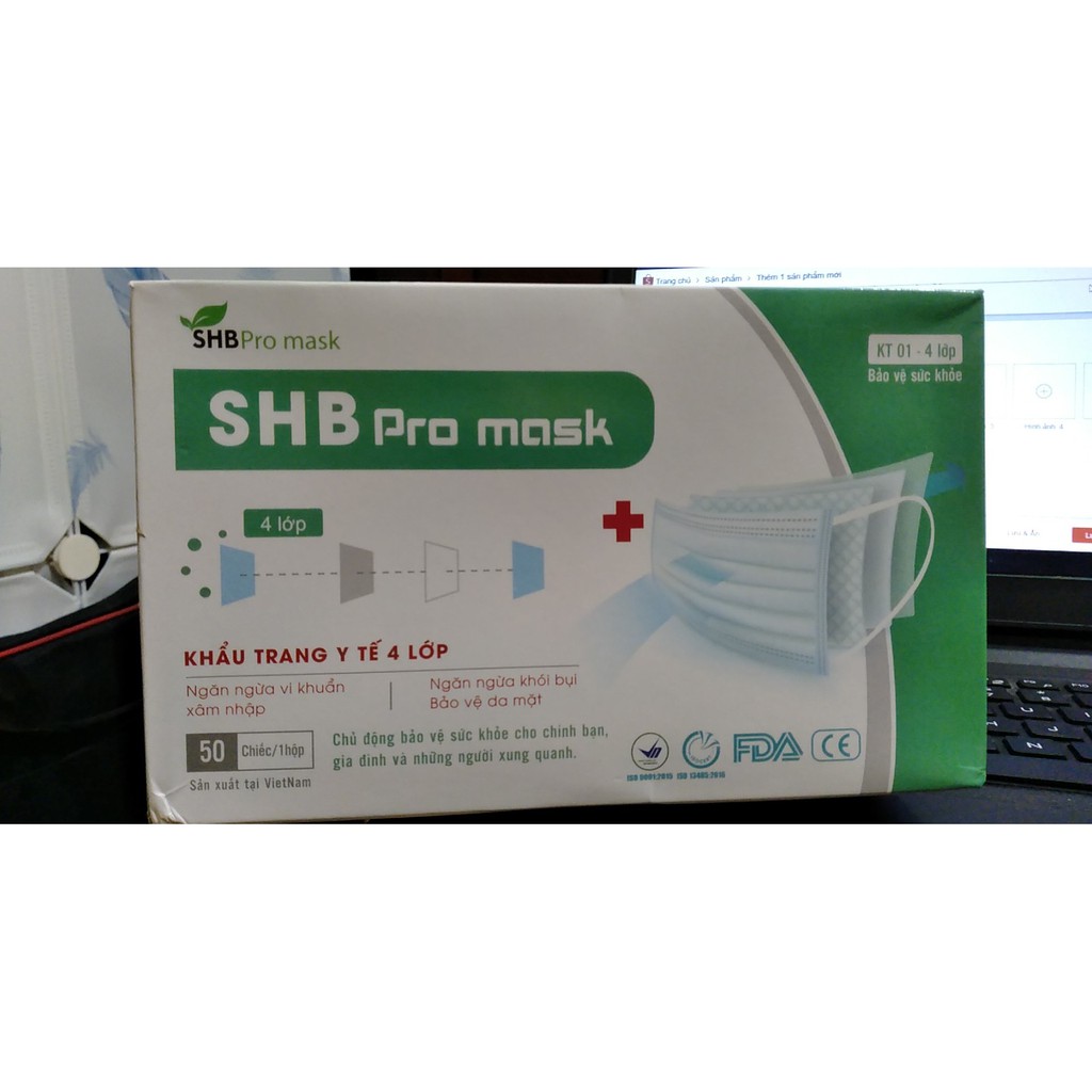 Khẩu trang y tế 4 lớp SHB Pro Mask