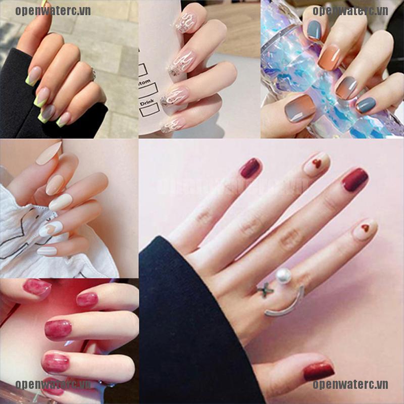 Bộ 24 Móng Tay Giả Che Phủ Toàn Diện Tháo Rời Được