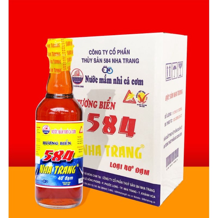 Nước mắm nhỉ cá cơm 584 Nha Trang 30N/35N/40N
