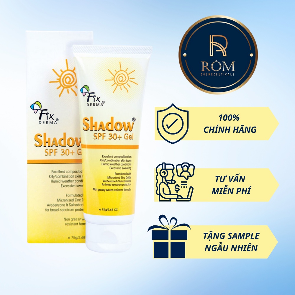 Gel Chống Nắng Da Mặt Fixderma Shadow SPF 30+