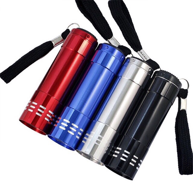 Đèn pin UV 9 bóng cực sáng soi tiền giả