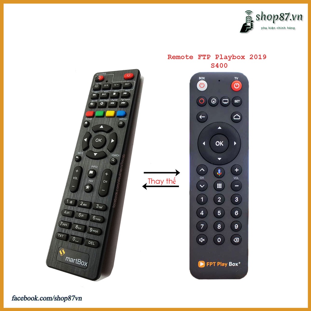 Điều khiển đầu FPT Play Box s400 s500 và s550 chính hãng