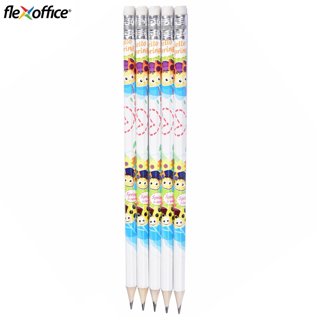 Combo 5 Bút chì gỗ 2B Thiên Long Điểm 10 TP-GP06