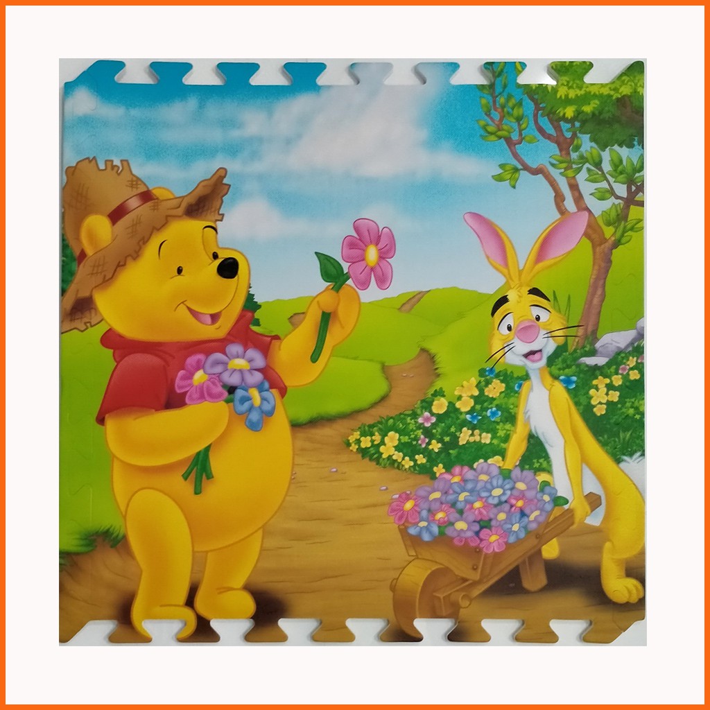 Thảm chơi cho bé hình Hoạt Hình Disney (bộ 4 tấm)- Kích thước mỗi tấm 60x60x1cm- Hàng Việt Nam- Mẹ Tròn Store