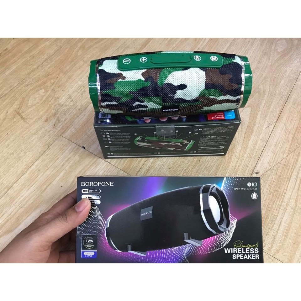 CHÍNH HÃNG LOA BLUETOOTH đa năng BOROFONE BR3 V5.0 chống nước IPX5 Pin Trâu Cho Âm Thanh Chất Lượng Sôi Động
