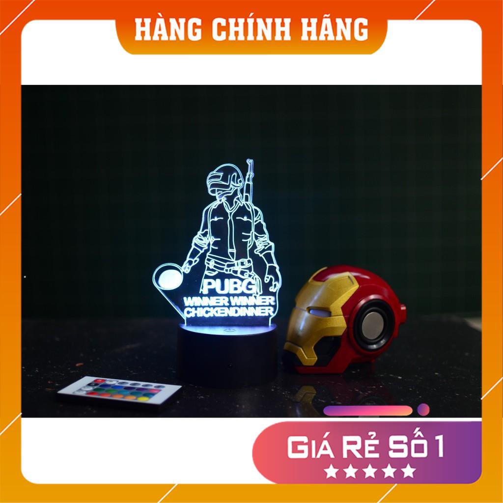 [Đèn Led 3D Iron_man] Đèn led 3D Full điều khiển, pin, đế 16 màu 4 chế độ sáng. Bảo hành đổi trả.