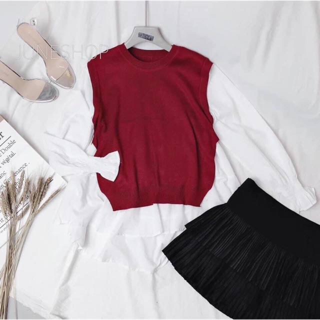 ‼️‼️ SET ÁO LEN + ÁO SƠ MI ✅✅✅