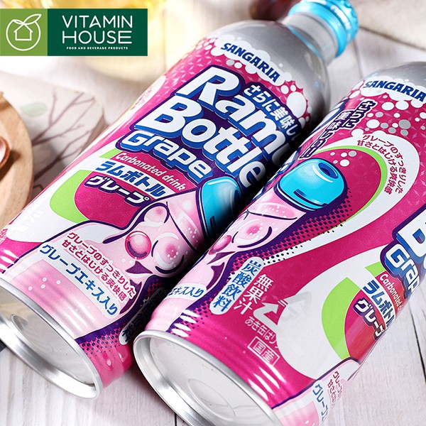 Soda Sangaria Nhật Bản các vị 500ml chai nhôm