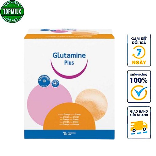 Sữa GLUTAMINE PLUS ORANGE dinh dưỡng y học cho bệnh nhân sau phẫu thuật hoặc bệnh nhân bỏng
