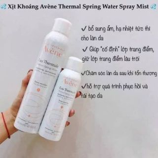 XỊT KHOÁNG AVENE 50ml,150ml,300ml