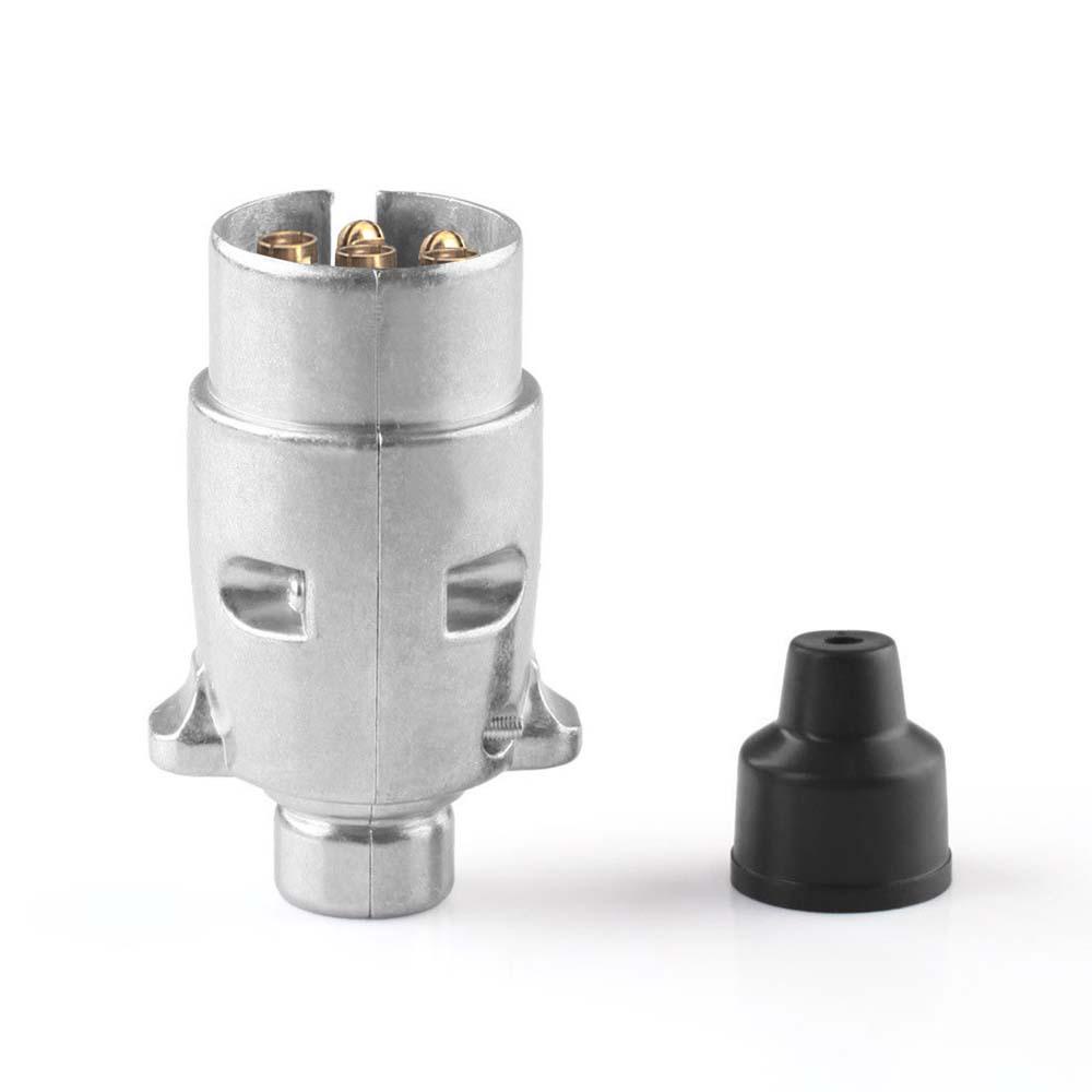 Phích Cắm Kết Nối Đầu Tròn 7 Chiều 12V Tiêu Chuẩn Châu Âu Cho Xe Hơi